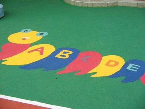 彩色彈性塑膠地板